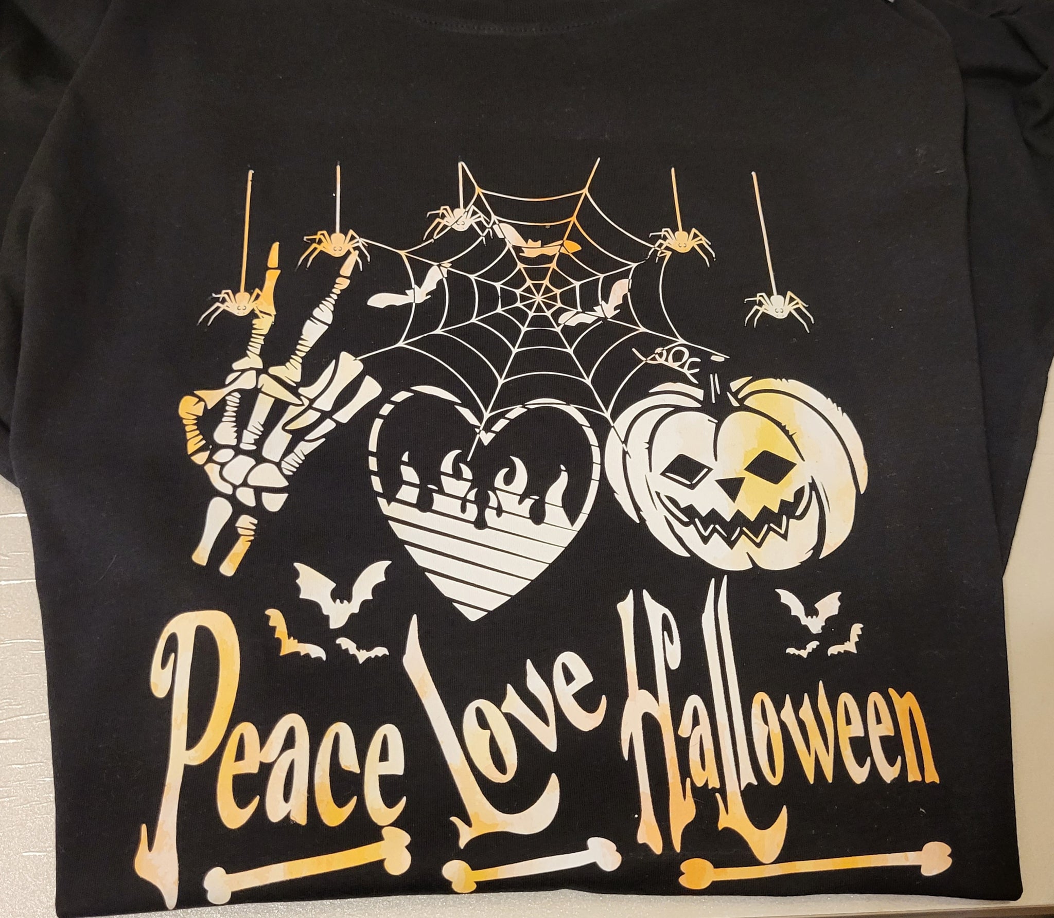 Peace Love Halloween T-Shirt