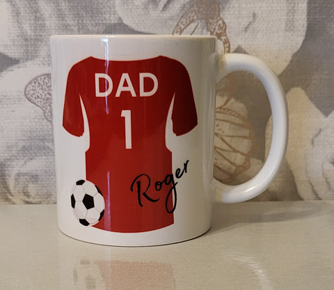 Personalised Football Shirt Mug
