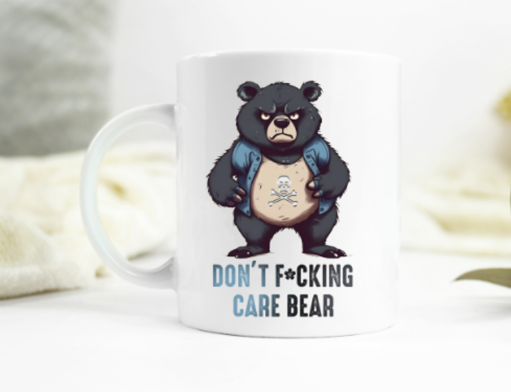 Don't F*cking Care Bear Mug