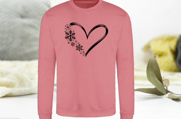 Heart Snowflake Sweatshirt