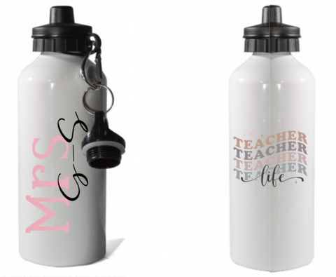 Personalised Teacher Water Bottle