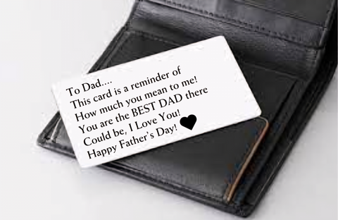 Fathers Day Wallet Insert