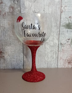 Santa's Favourite Ho Glass