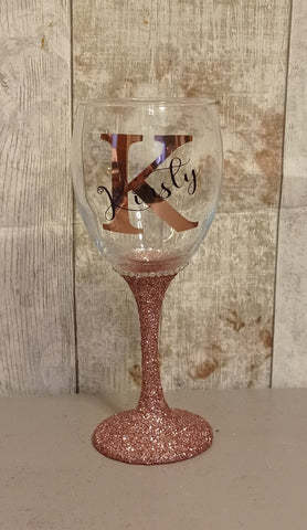 Initial & Name Glass