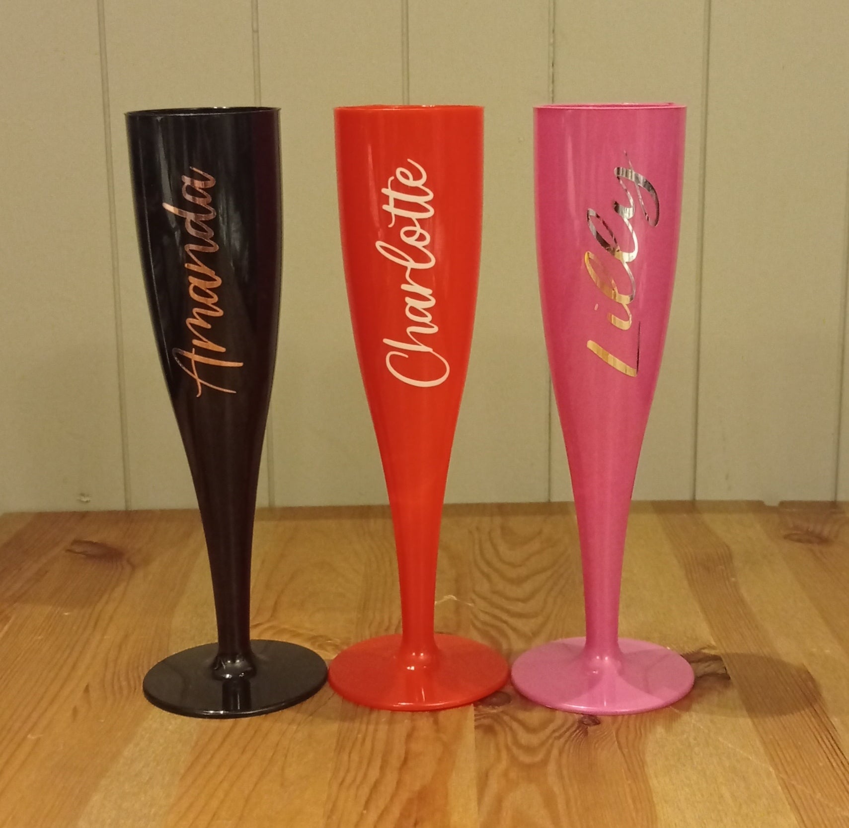 Personalised Prosecco Flutes
