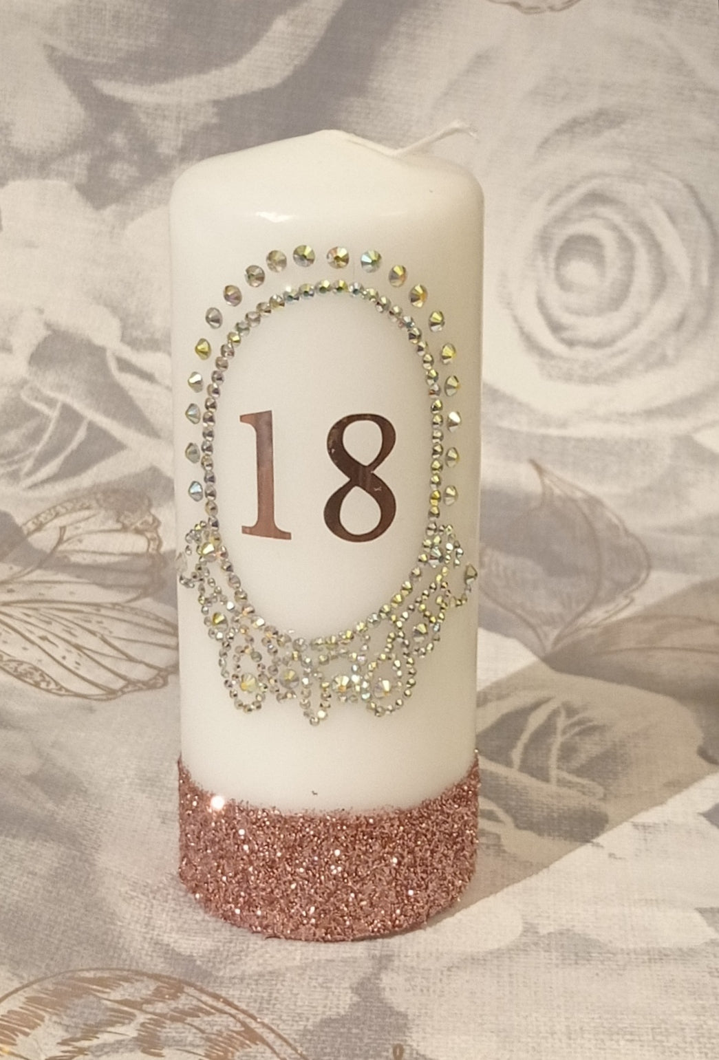Glitter & Rhinestone Birthday Candle