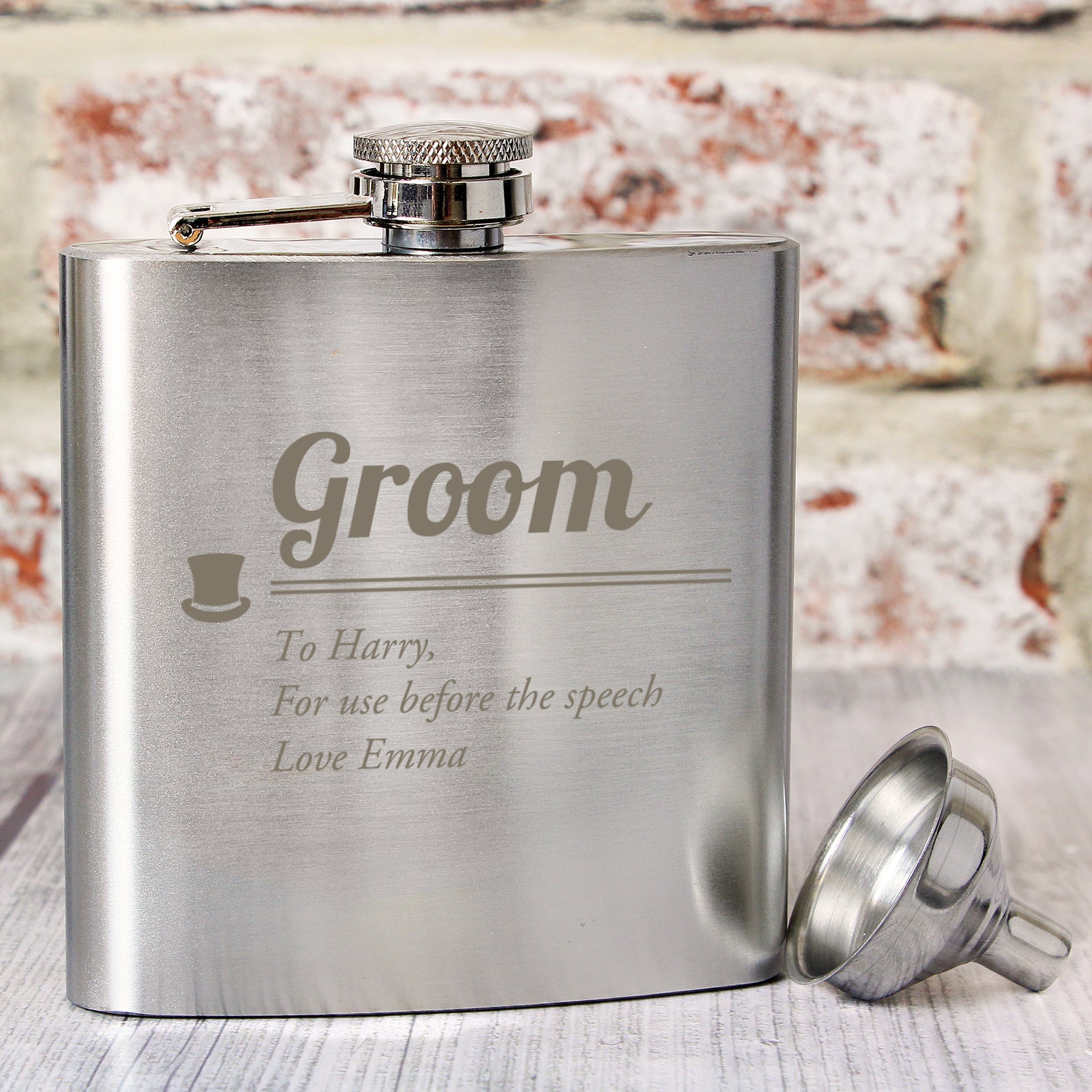 Personalised Role Man Hip Flask